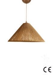 Opviq Hanai Lámpara de Araña Beige con Tapa de Macramé
